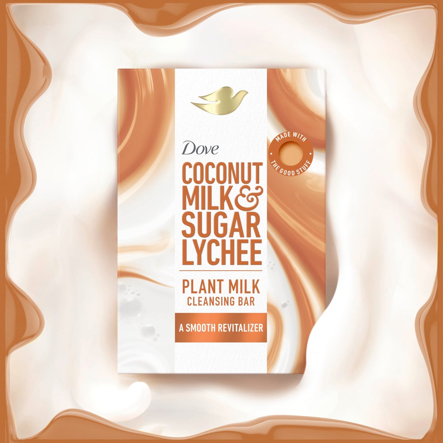 Dove Plant Milk Cleansing Bar Soap Coconut Milk & Sugar Lychee Smooth Revitalizer 4 Count for Moisturized Skin Gentle Cleanser, No Sulfate Cleansers Beauty & Personal Care Dove