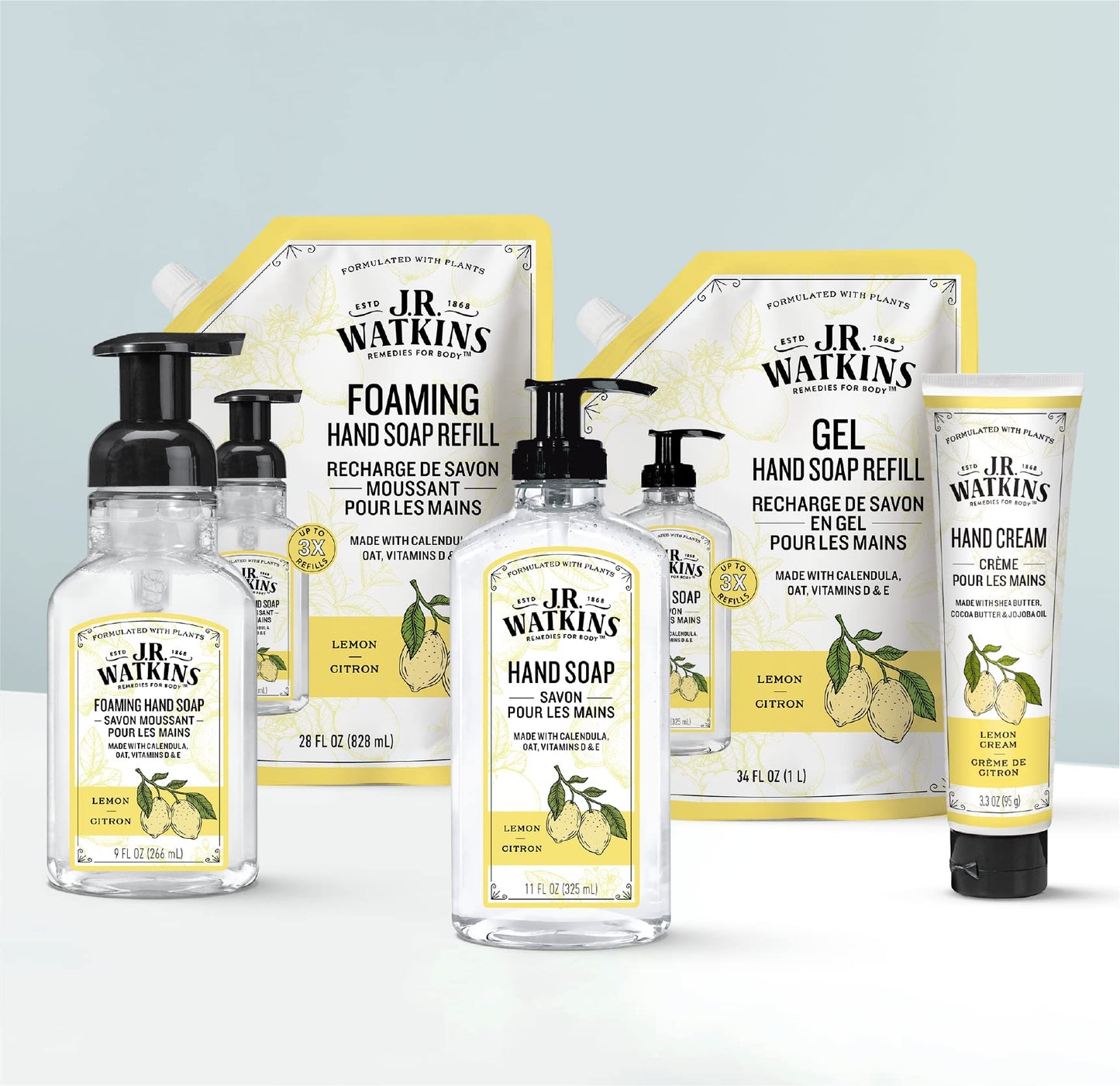 J.R. Watkins Liquid Foaming Hand Soap Lemon Refill, Pack of 1 Beauty & Personal Care J.R. Watkins