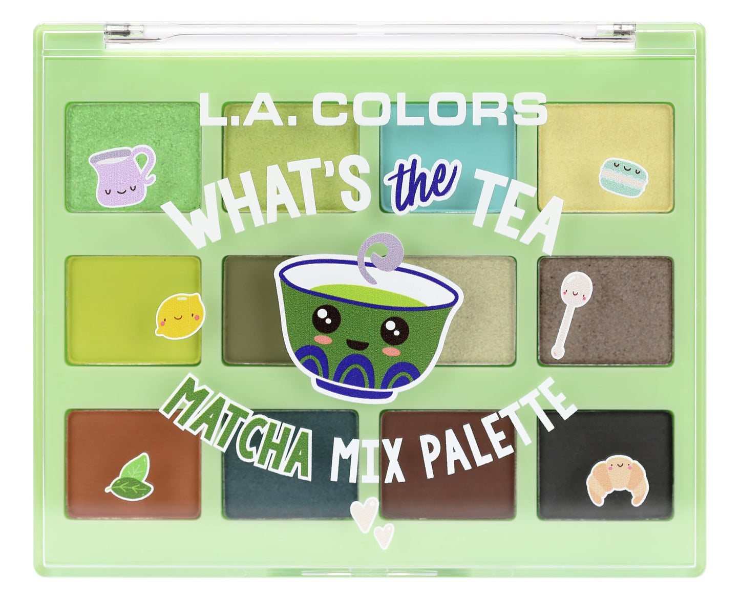 L.A. COLORS Let's Talk Tea Eyeshadow, Matcha Mix CES435 Beauty & Personal Care L.A. COLORS