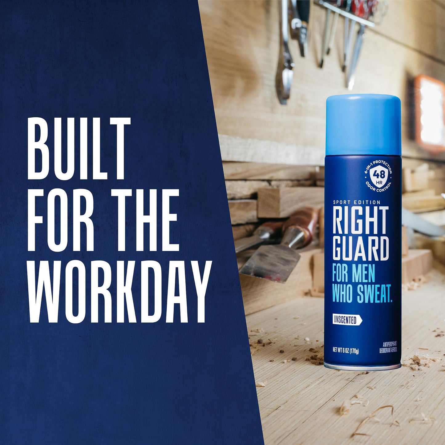 Right Guard Sport 6 Ounce Aerosol Unscented 48Hr Antperspirant (Pack of 3) Beauty and Personal Care Right Guard