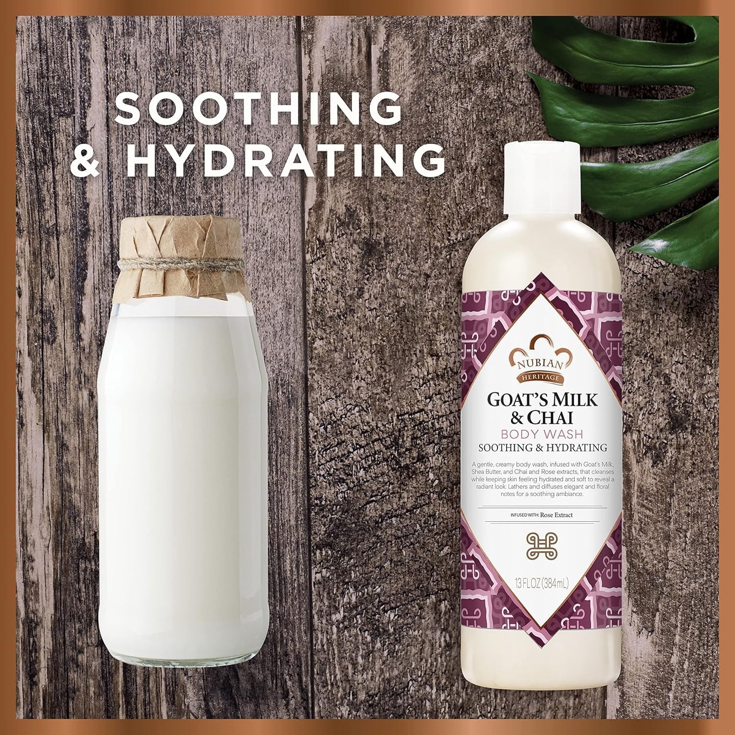 Nubian Heritage: Goat's Milk & Chai Body Wash, 13 Oz (3 Pack) Beauty & Personal Care Nubian Heritage