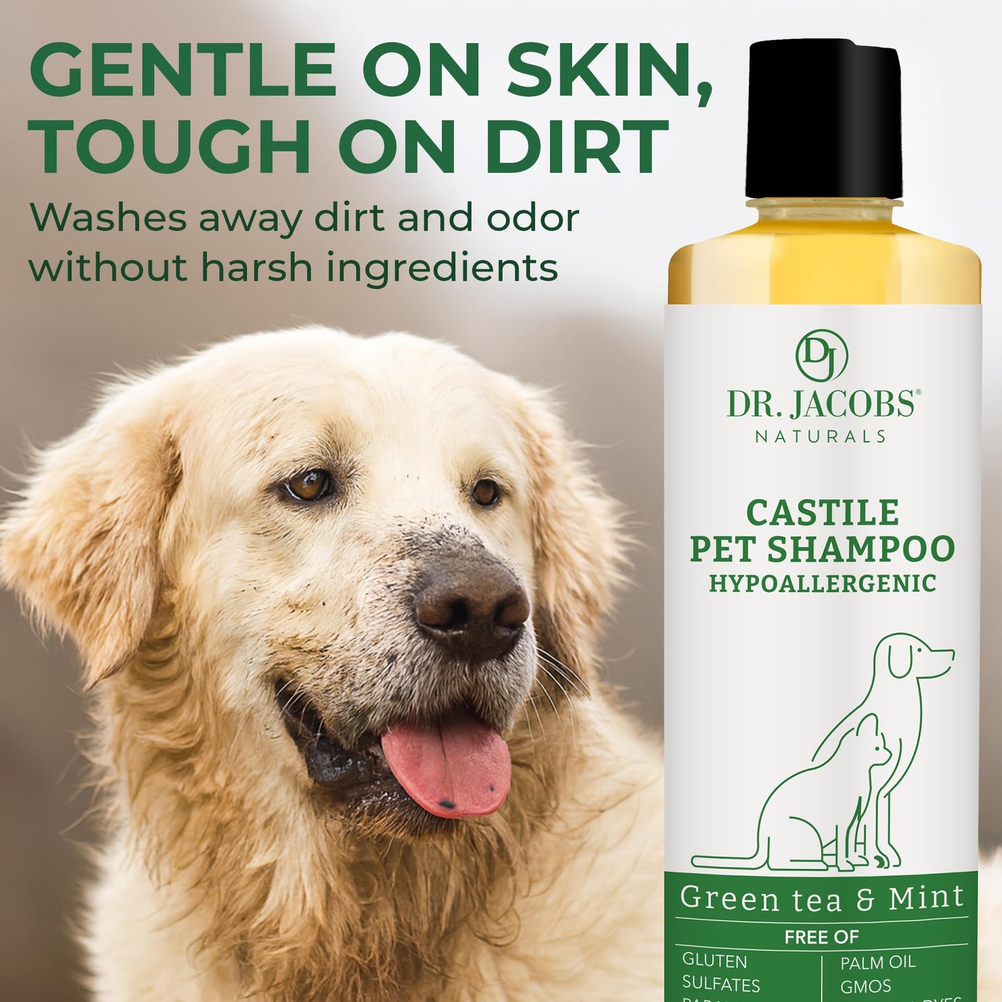 Dr. Jacobs Naturals Pure Castile Soap Liquid Body Wash, Lavender - Plant Based Soap Infused with Vitamin E and Aloe Vera to Moisturize Dry Beauty & Personal Care DR.JACOBS NATURALS