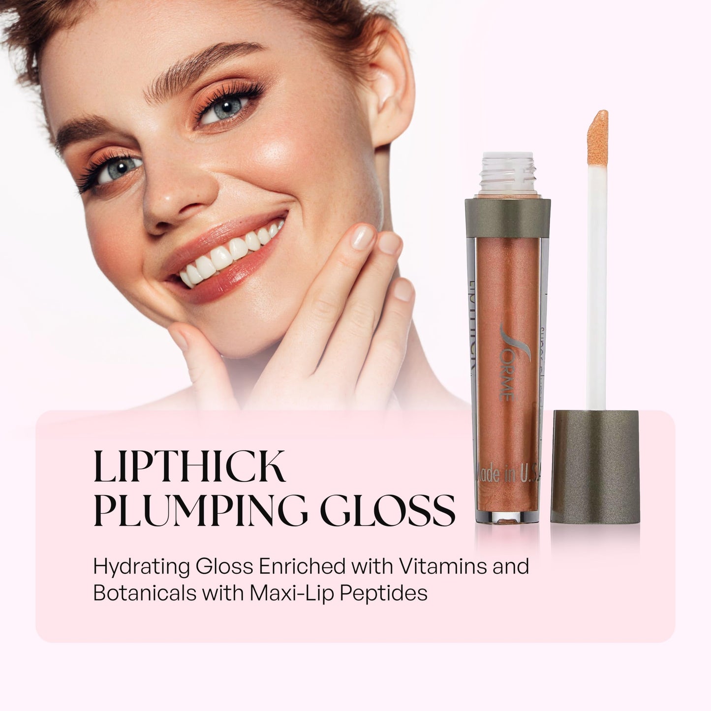 Sorme Treatment Cosmetics LipThick Gloss, Plumping for Shiny and Fuller Looking Lips with Maxi-Lip Peptides, Unveil Shade Beauty & Personal Care SORMÉ