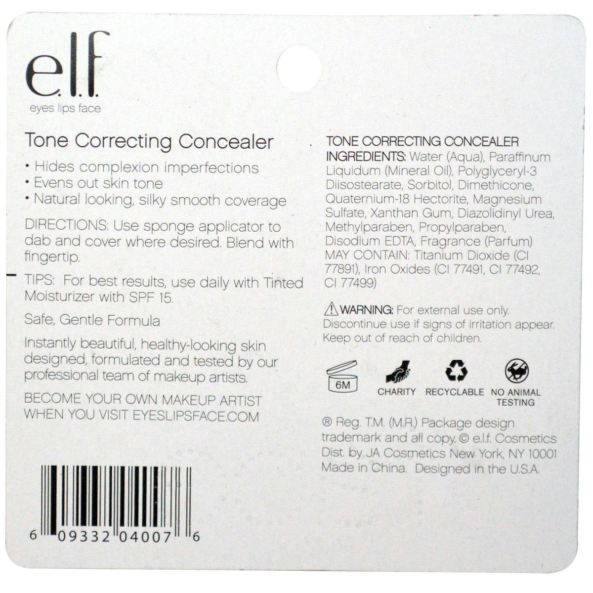e.l.f. Essential Tone Correcting Concealer 4007 Rosey Beige by e.l.f. Cosmetics Beauty & Personal Care e.l.f.