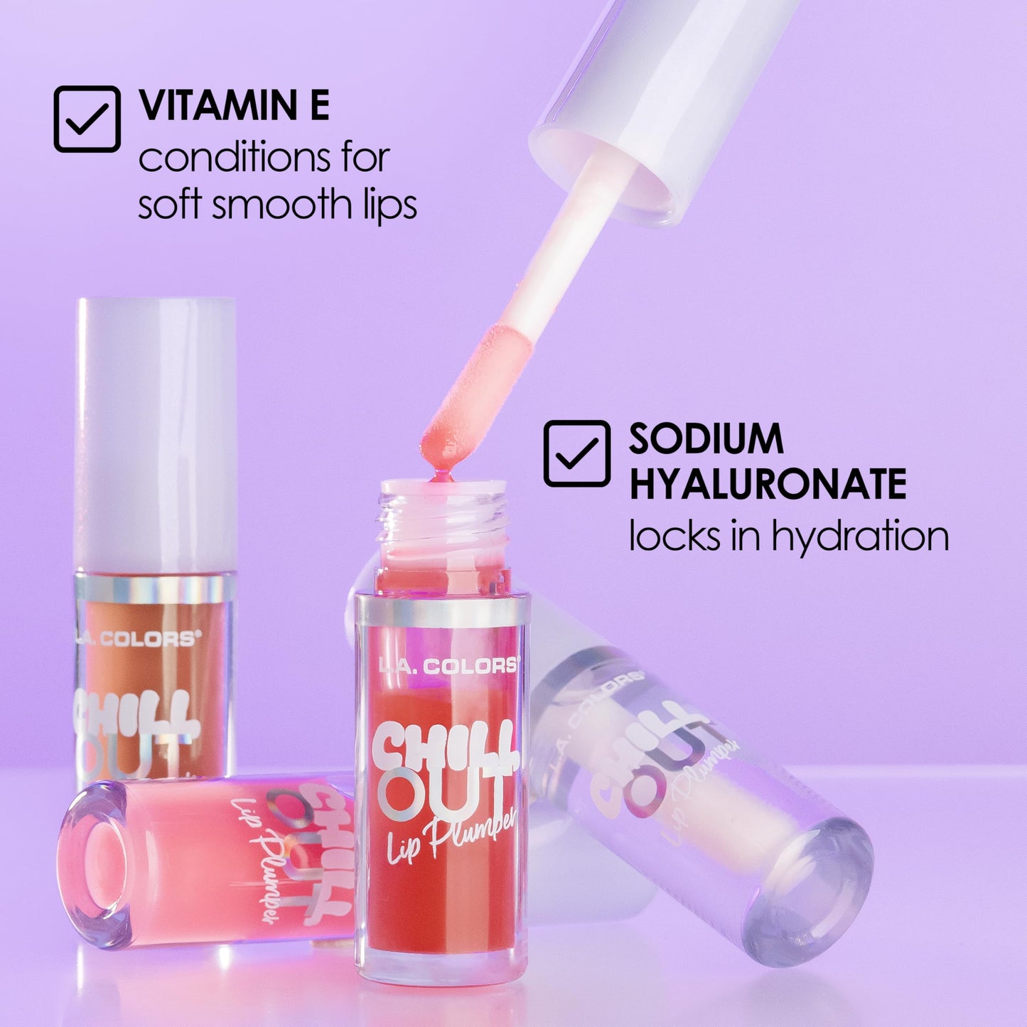 L.A. COLORS Chill Out Lip Plumper, Pinky Cool CLG468 Beauty & Personal Care L.A. COLORS