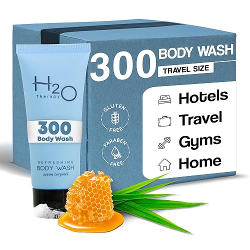 H2O Therapy Body Wash Soap, Travel Size Hotel Hospitality, 1 oz (Case of 300) Beauty & Personal Care H2O Therapy