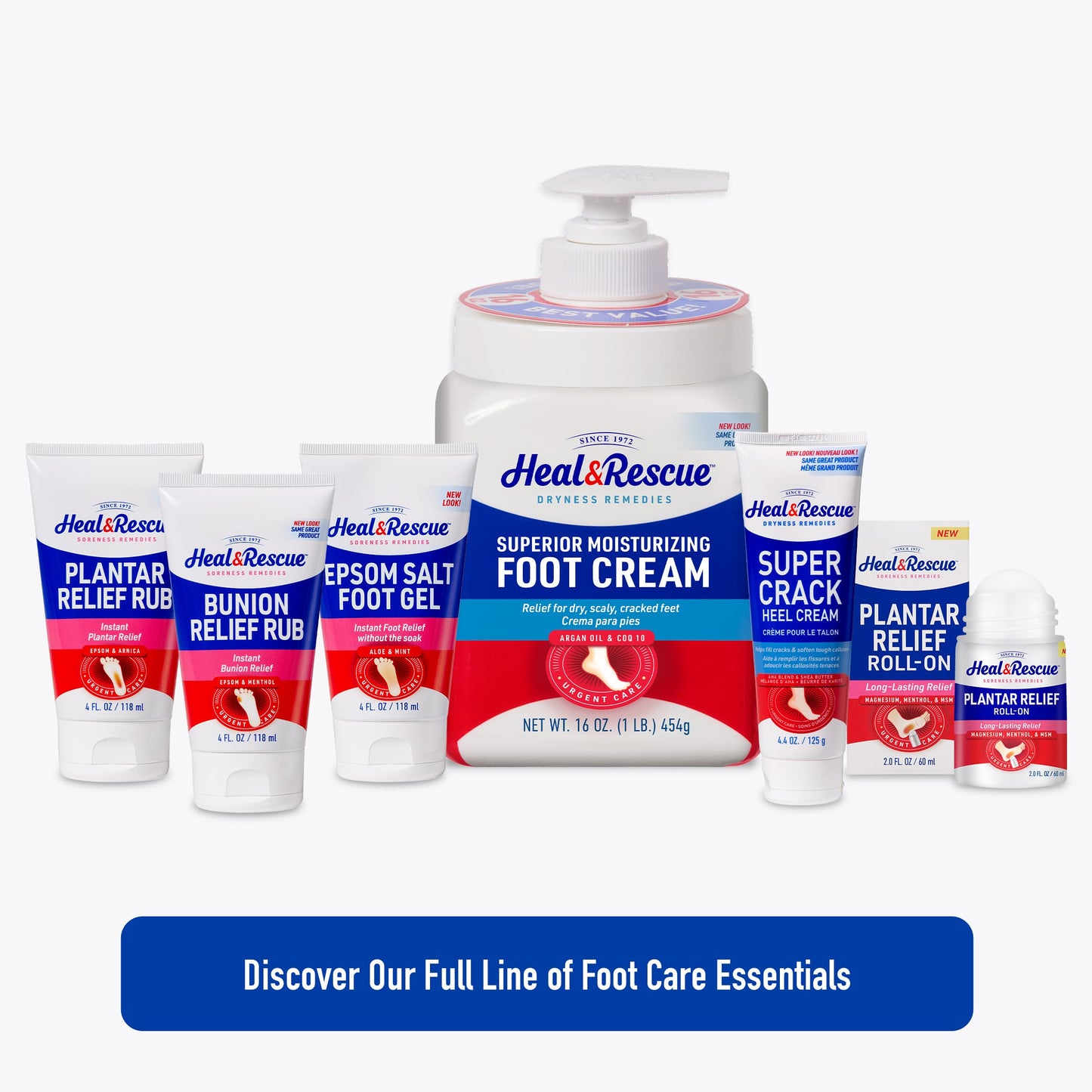 Heal&Rescue Heel Rescue Foot Cream 16 Ounce Bottle, 2 Pack, for Cracked, Calloused or Chapped Skin Beauty & Personal Care Heal&Rescue