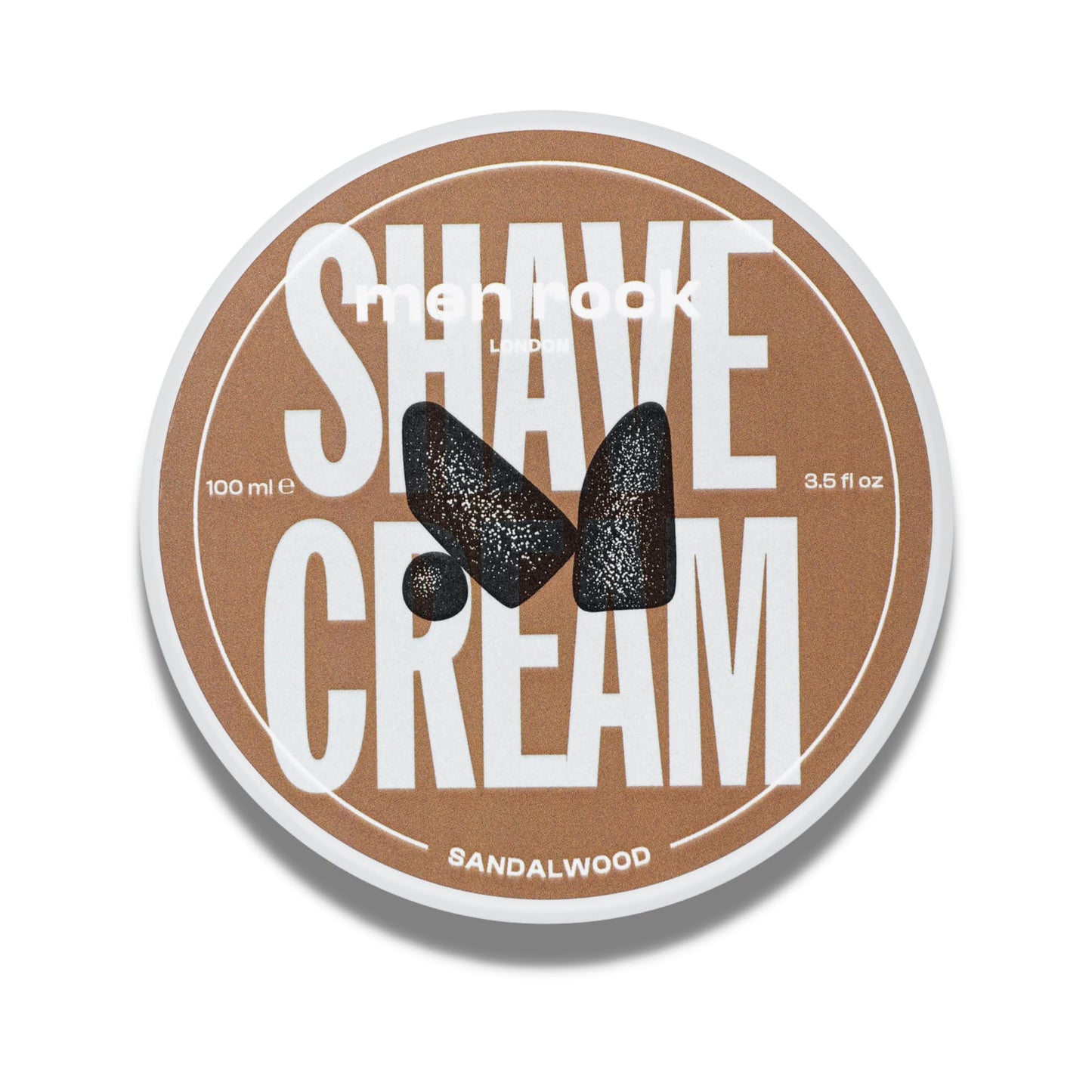 Men Rock Shave Cream - Sandalwood - Mens Shaving Cream - Moisturizing Shaving Foam for Men - Non-Drying Formula - Cruelty-Free - 3.5 oz Beauty and Personal Care Men Rock
