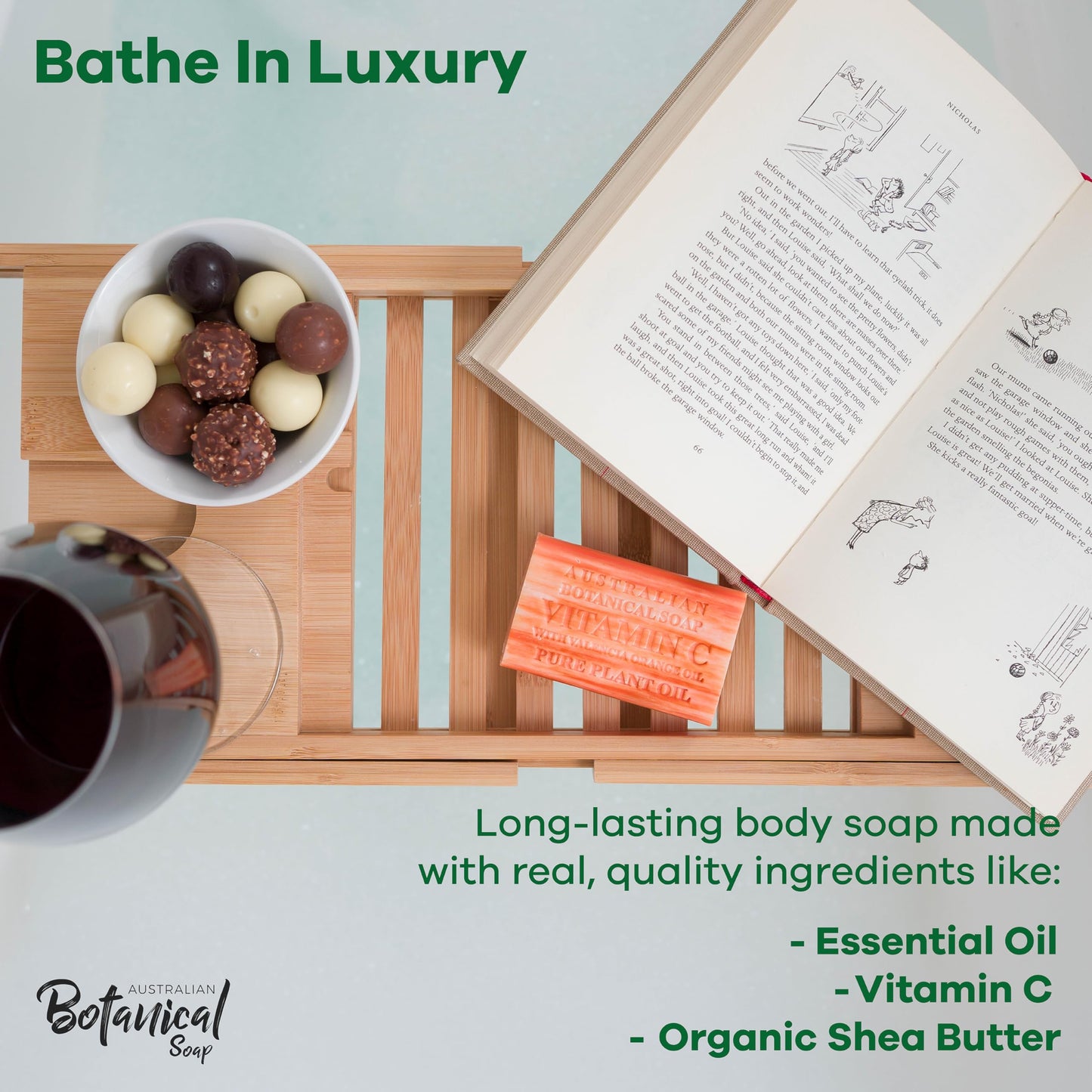 Australian Botanical Soap, 6.6 OZ, Vitamin C and Valencia Orange, Triple Milled Bars made with a Natural Soap Base and Enriched with Organic Shea Beauty & Personal Care Australian Botanical Soap