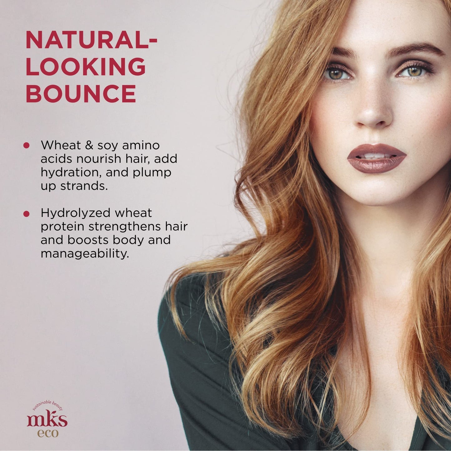 MKS eco Bounce, Original Scent - 4 fl oz - Volumizing Spray - Natural-Looking, Weightless Volume - Moroccan Argan Oil, Hemp Seed Oil & Panthenol Beauty & Personal Care Earthly Body