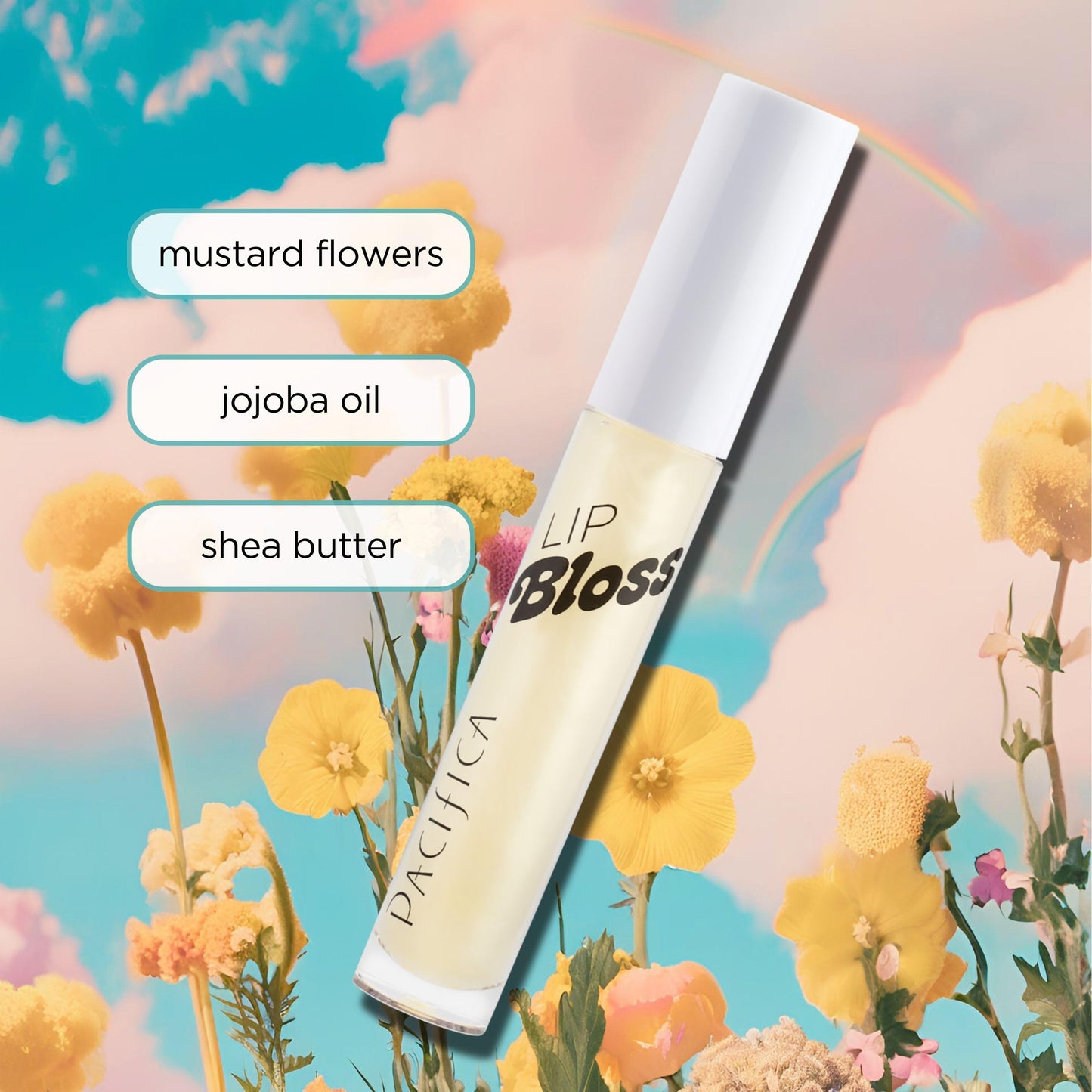 Pacifica Plumping Lip Gloss - Vanilla Bean (Creamy Neutral Tint) Hydrating Lip Oil Balm, Gentle Lip Plumper with Shea & Jojoba, No-Sting High Shine, Beauty & Personal Care Pacifica