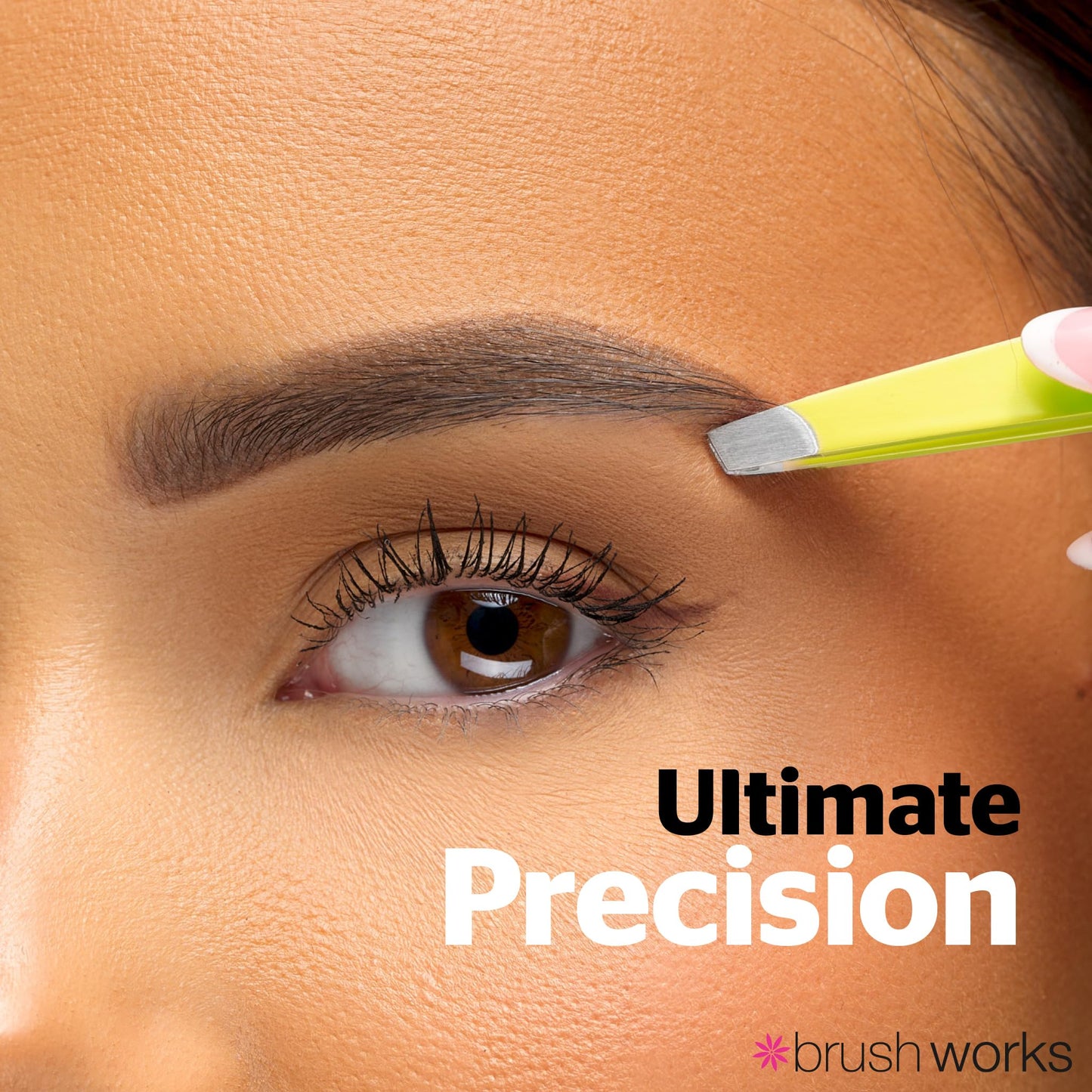 Brushworks HD 4 Piece Combination Tweezer Set - Mixed Beauty and Personal Care Brushworks
