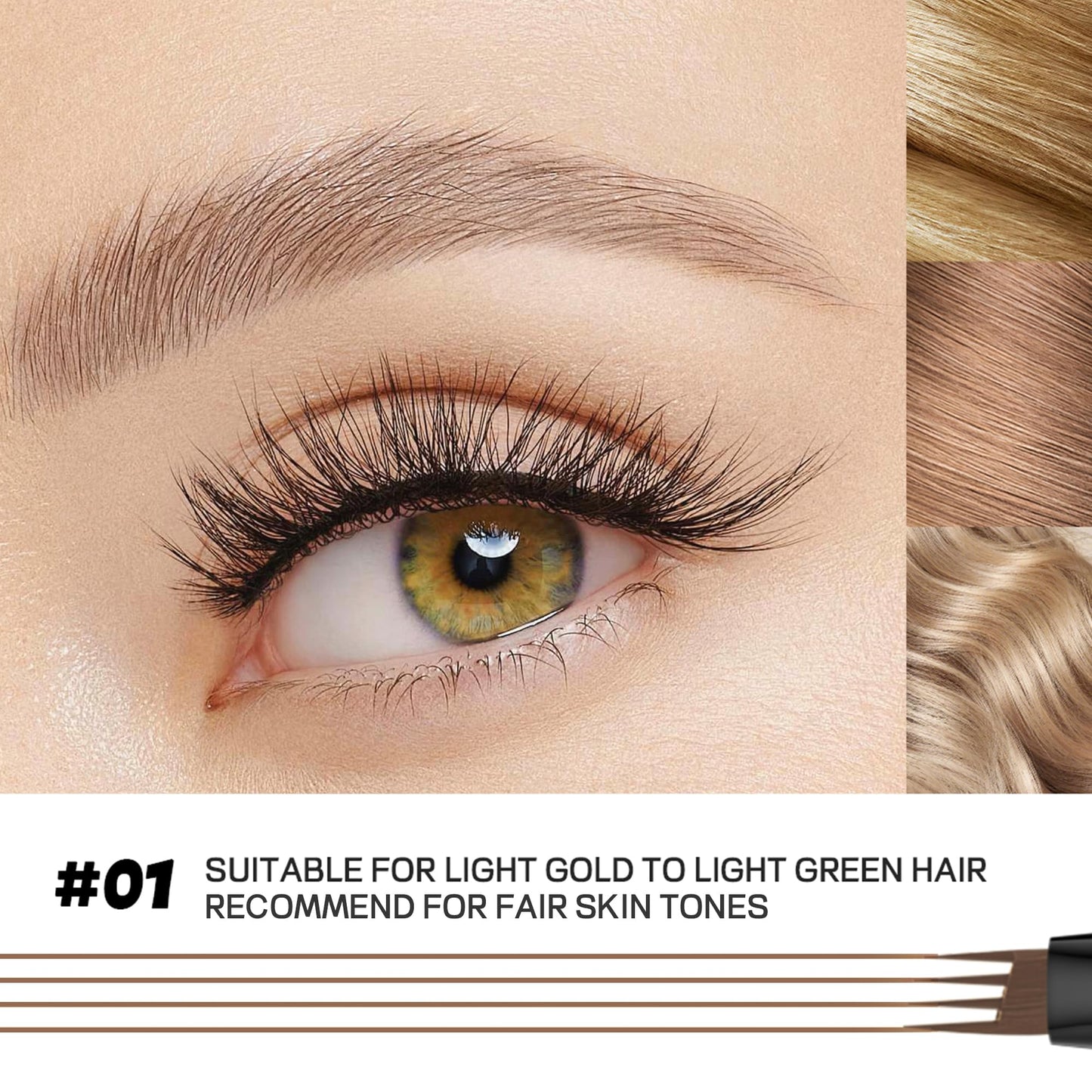 2 Pack Eyebrow Pen, Waterproof Microblading Eyebrow Pencil, 4 Tip Precise Eye Brow Makeup Pen for Women to Effortlessly Create Hair Like Natural Beauty and Personal Care Espoce