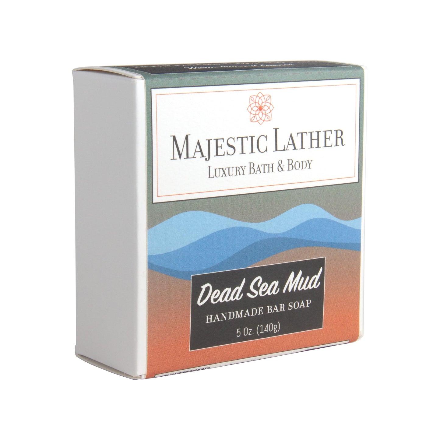 Dead Sea Mud Luxury Handmade Bar Soap for Face & Body. Gentle Cleansing, Moisturizing, Purifying & Nourishing - Shea Butter & Natural Oils. Cold Beauty & Personal Care Majestic Lather