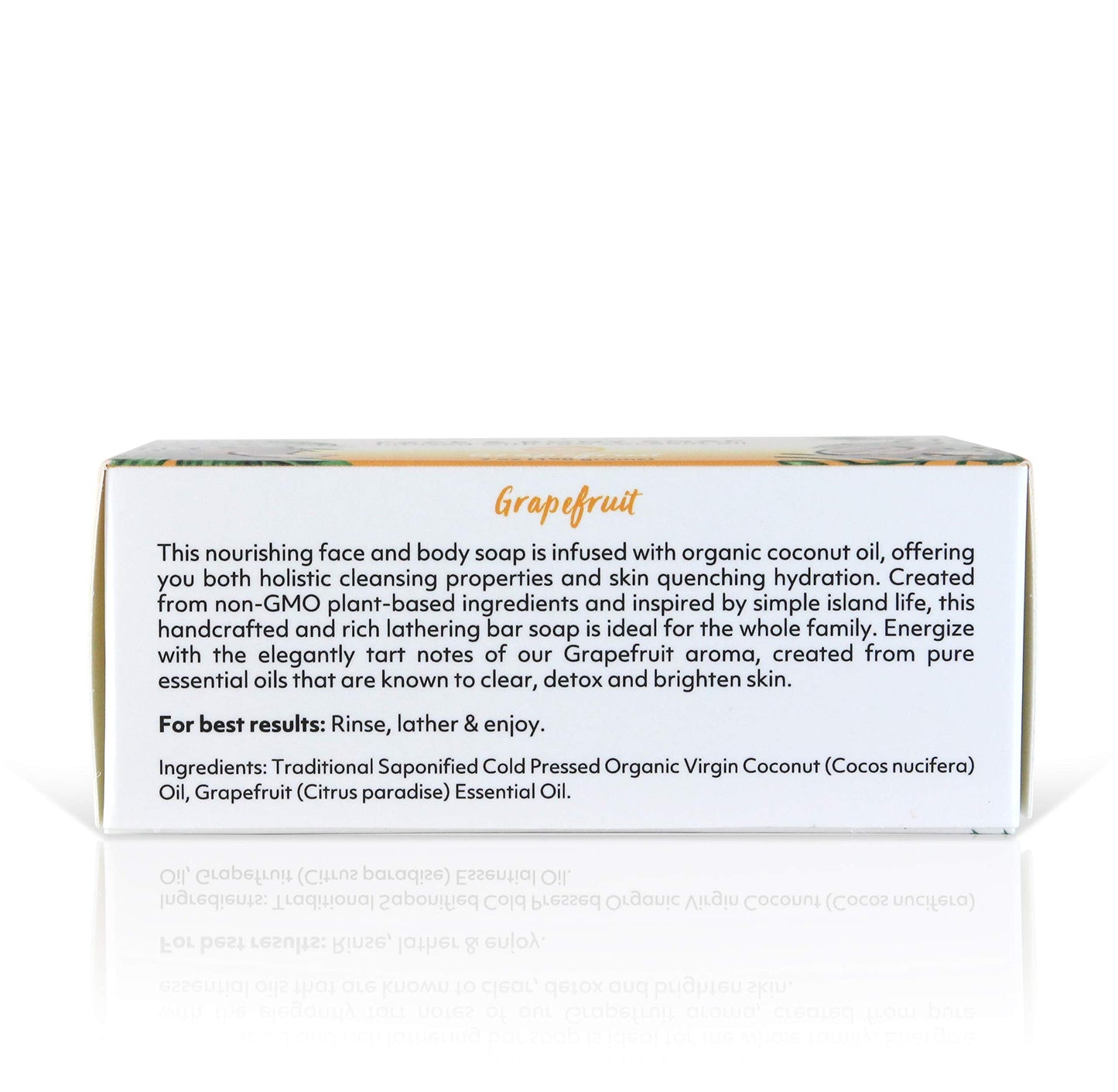 Coco Fiji Soap Bar for Face and Body Infused With Organic Coconut Oil, Grapefruit, Essential Oil, Natural Soap for Moisturizing & Pore Purifying Skin Beauty & Personal Care Organic Fiji