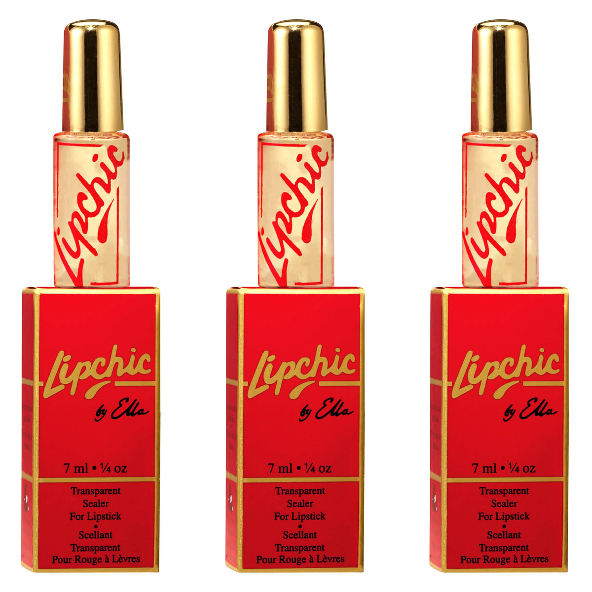 Ella International Lip Chic 3-Pack All-Day Lipstick Sealer, 0.25 oz Each