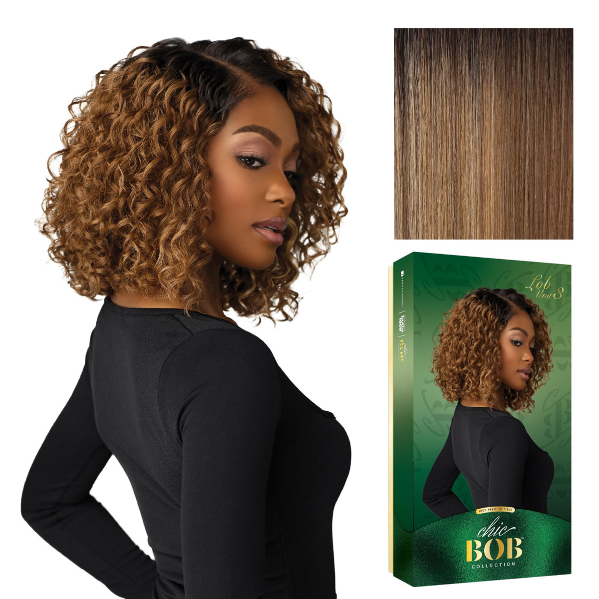 Sensationnel Chicbob Lace Frontwig-Lob Unit 3, FLAMBOYAGEBLONDE