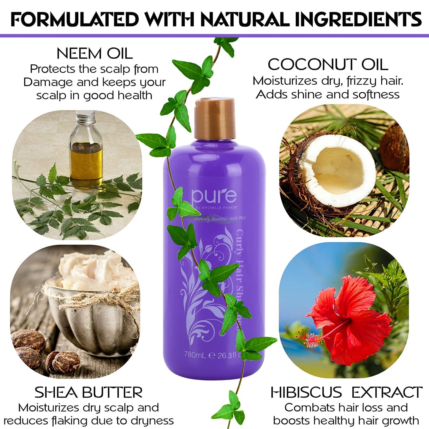 Curly Hair Shampoo and Conditioner Set for Curly Hair. Increase Hydration & Gloss. Repairs & Strengthens Hair for Smooth, Bouncy Curls. Sulfate Beauty & Personal Care Rachelle Parker