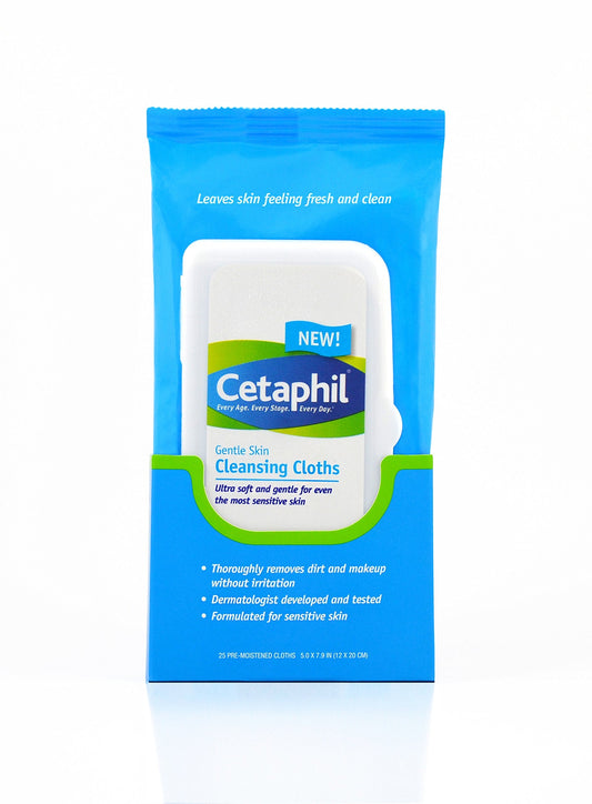 Cetaphil Gentle Skin Cleansing Cloths, 50 Count Beauty & Personal Care Cetaphil