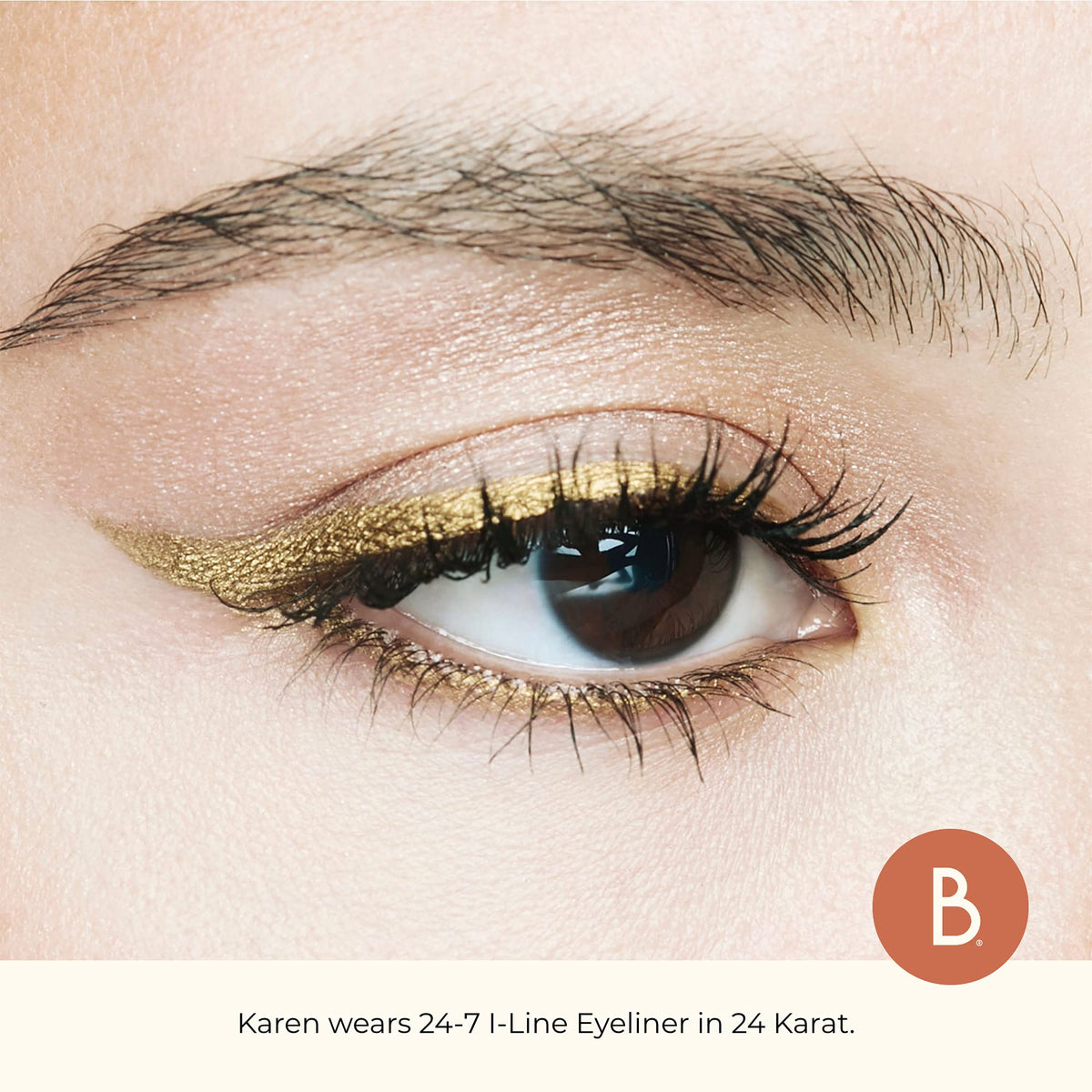 Beauty For Real I-Line 24-7 Eyeliner, 24 Karat - Metallic Gold - Long-Wearing, Waterproof Gel Formula - Safe for Sensitive Eyes & Contact Lens… Beauty & Personal Care Beauty For Real