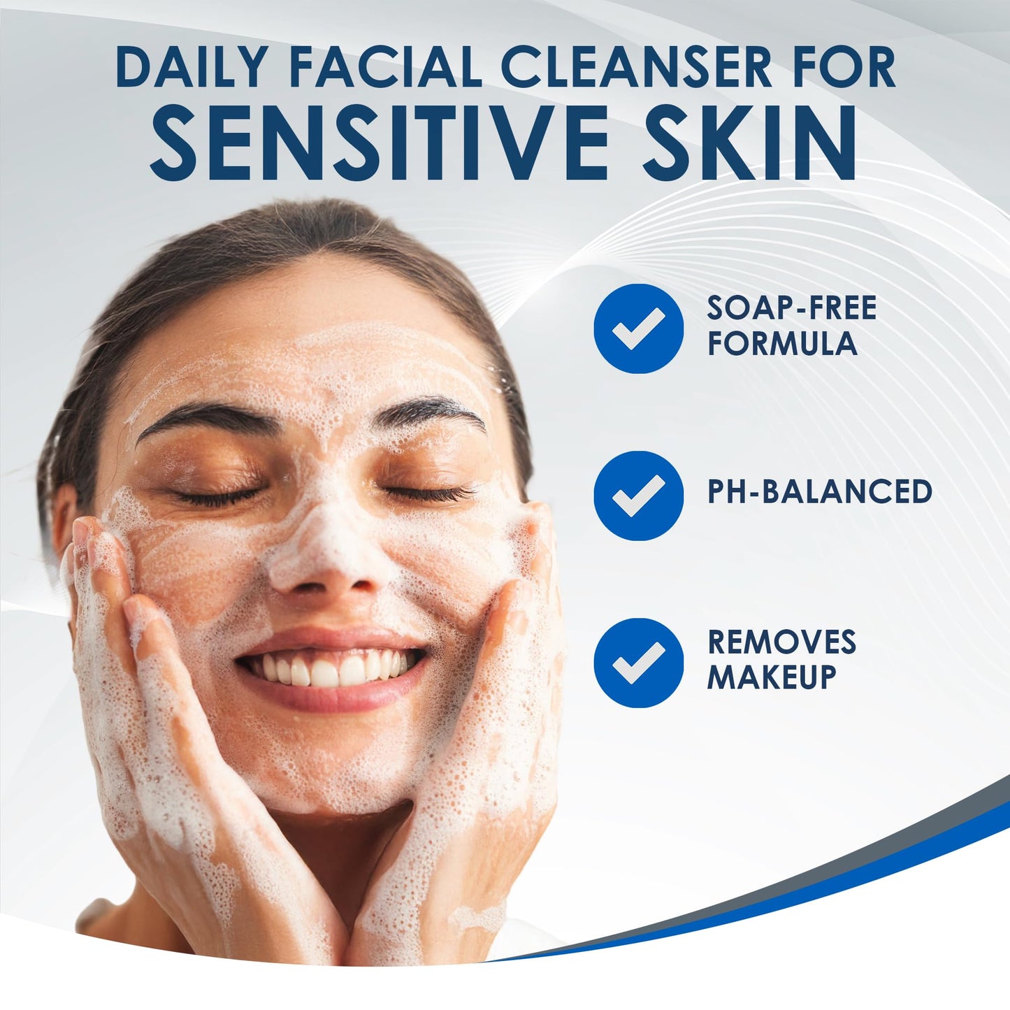 Vanicream Gentle Facial Cleanser with Pump Dispenser - 8 fl oz - Formulated Without Common Irritants for Those with Sensitive Skin Beauty & Personal Care Vanicream
