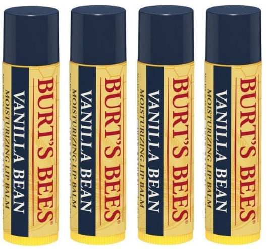 Burts Lip Balm Vanilla Be Size .15z Burts Lip Balm Vanilla Bean .15z, Pack of 4 Beauty & Personal Care Burt's Bees