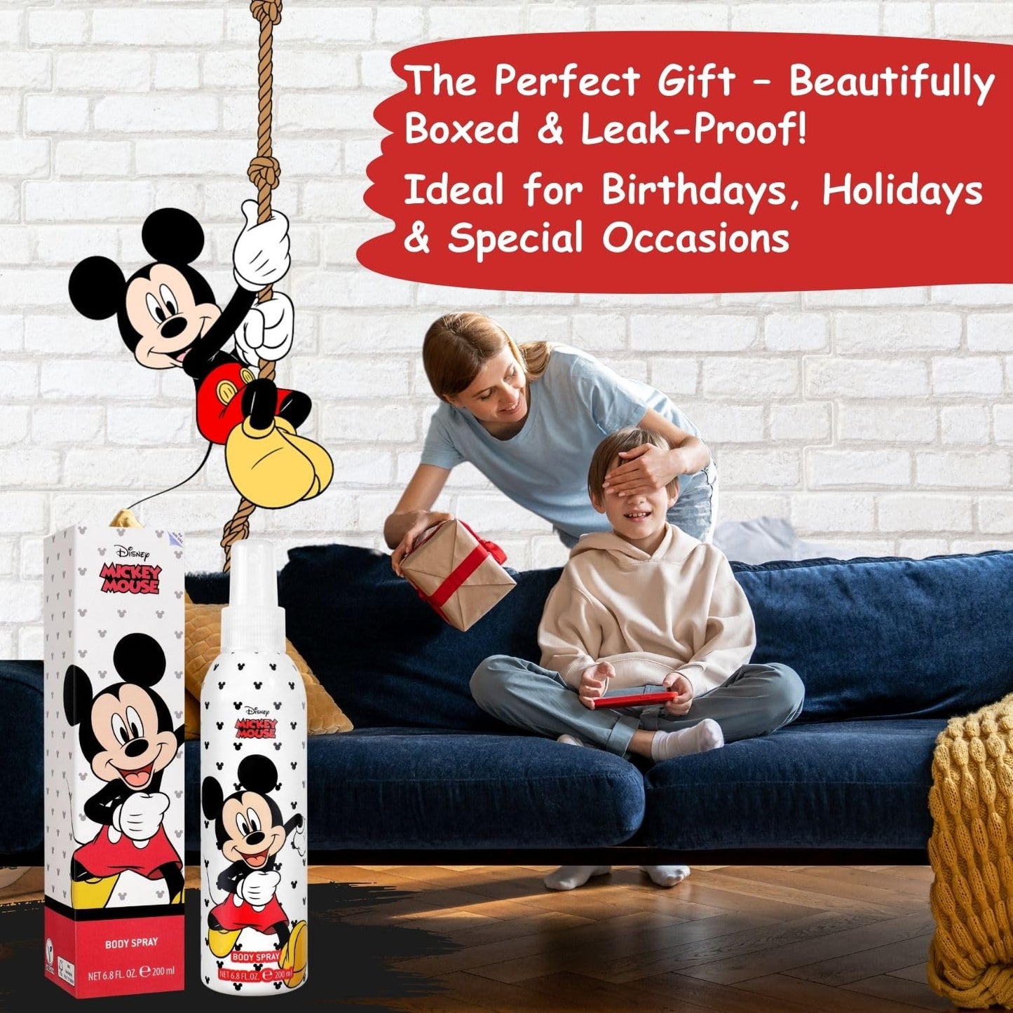 Disney Mikey Body Spray 200ml One Size Beauty and Personal Care AIR-VAL INTERNATIONAL