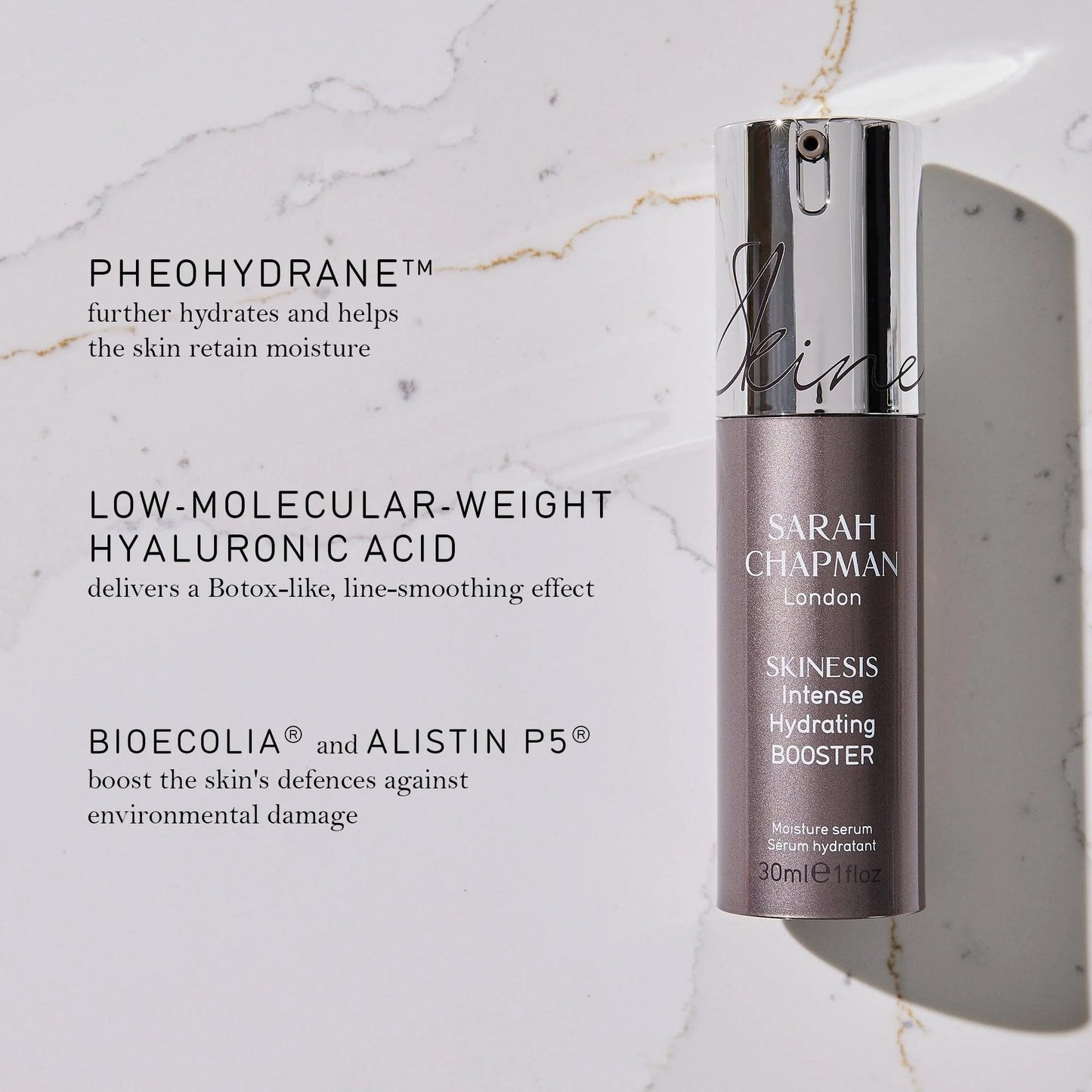 Sarah Chapman Skinesis Intense Hydrating Booster - Hyaluronic Acid Serum for Face - Great Skincare for Moisture, Plumps, Softens, & Hydrates Skin Beauty & Personal Care Sarah Chapman Skinesis