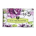 Via Mercato Italian Soap Bar (200 g), No. 5 - Waterlily & Sandalwood Beauty & Personal Care Via Mercato