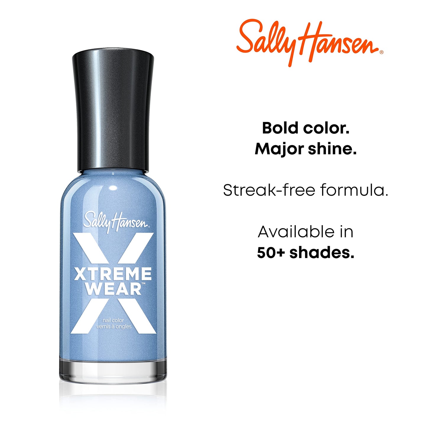 Sally Hansen Xtreme Wear Nail Polish, Streak-Free, Shiny Finish, Long-Lasting Nail Color, Iris Illusion, 0.40 fl oz Beauty & Personal Care Sally Hansen