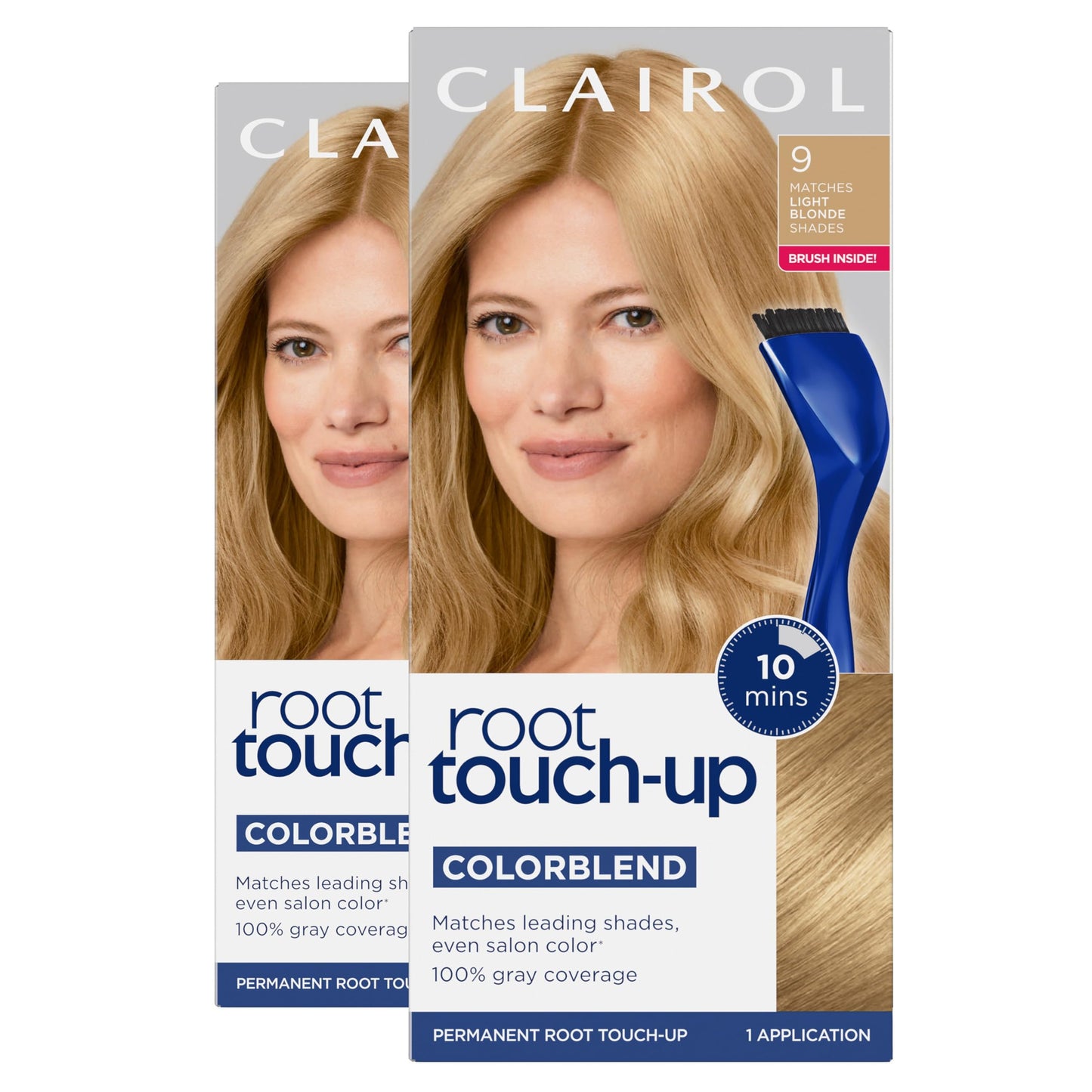 Clairol Root Touch-Up by Nice'n Easy Permanent Hair Dye, 9 Light Blonde Hair Color, Pack of 2 Beauty & Personal Care Clairol