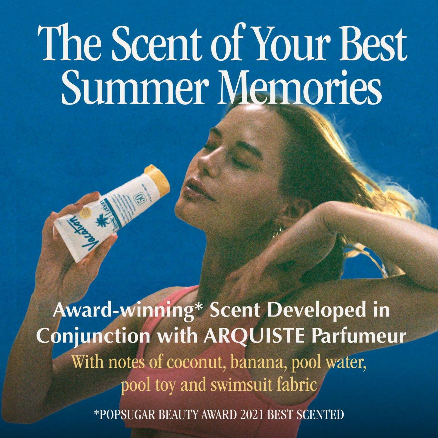Vacation Classic SPF 50 Sunscreen Lotion and Air Freshener Bundle, 3.4 Fluid Ounces - Invisible, No White Cast, Water-Resistant, Dermatologist-Tested Beauty and Personal Care VACATION