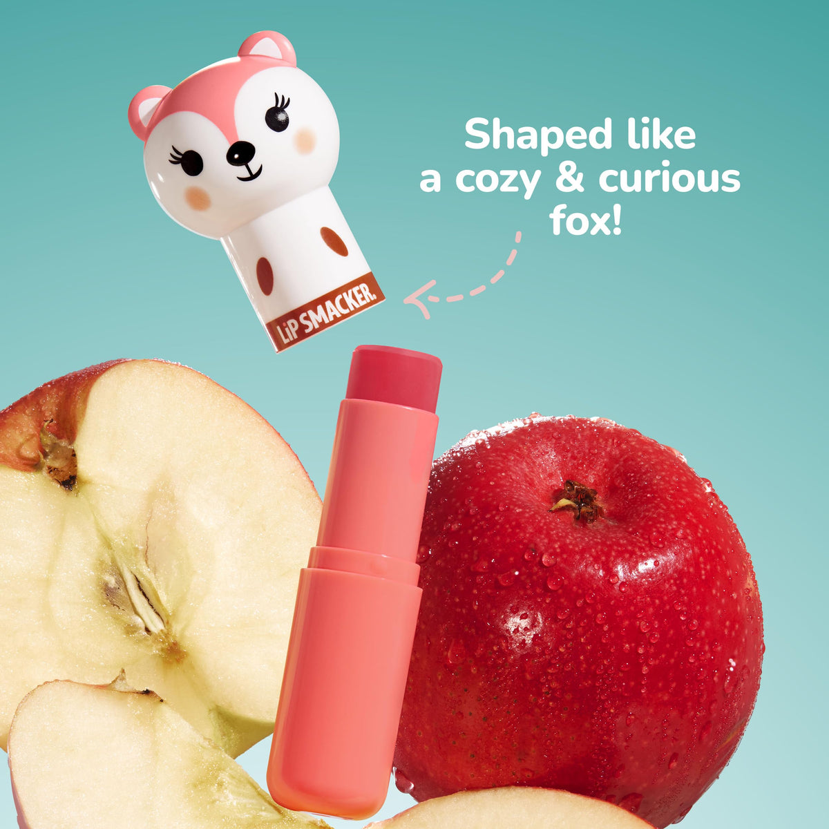 Lip Smacker Lippy Pal Fox Lip Balm Clear Matte Finish, Foxy Apple Flavored, Moisturizing, For Kids Beauty & Personal Care Lip Smacker