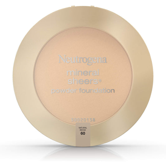Neutrogena Mineral Sheers Powder Foundation, Natural Beige 60, 0.34 Ounce Beauty & Personal Care Neutrogena