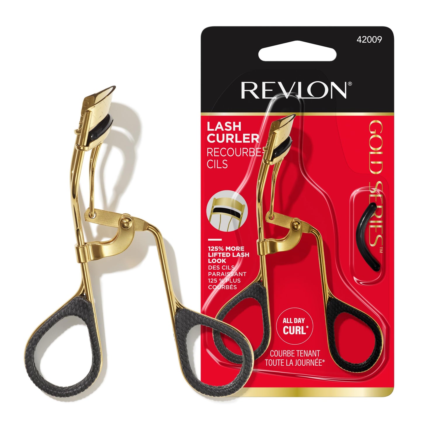 Revlon Gold Series Eye Lash Curler, Creates Open Eye Look, Easy to Use, Titanium-Coated for Durability, 1 Count Beauty & Personal Care REVLON