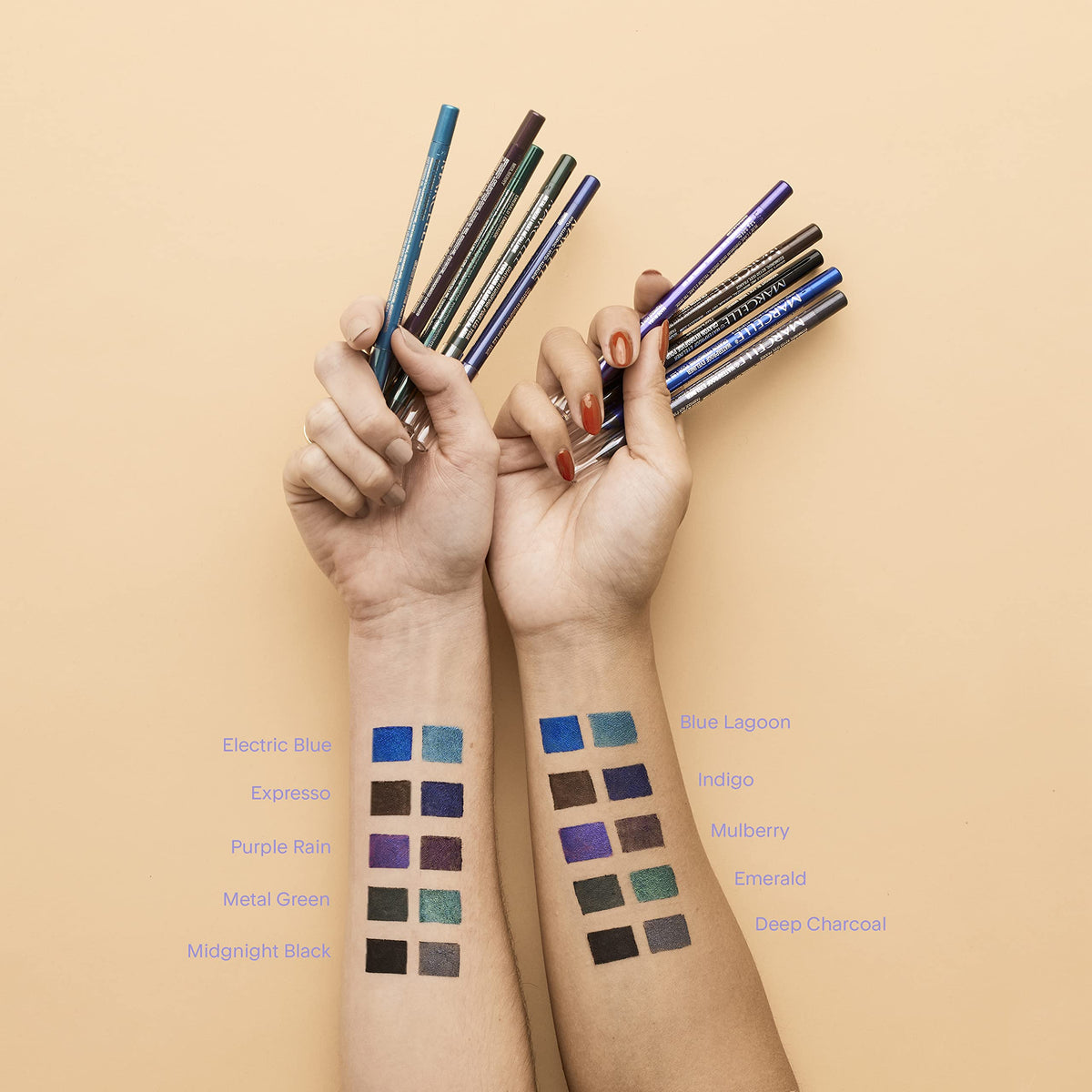 Marcelle Waterproof Eyeliner, Emerald/Green, Hypoallergenic and Fragrance-Free, 1;2 g, 0;04 oz Beauty & Personal Care MARCELLE