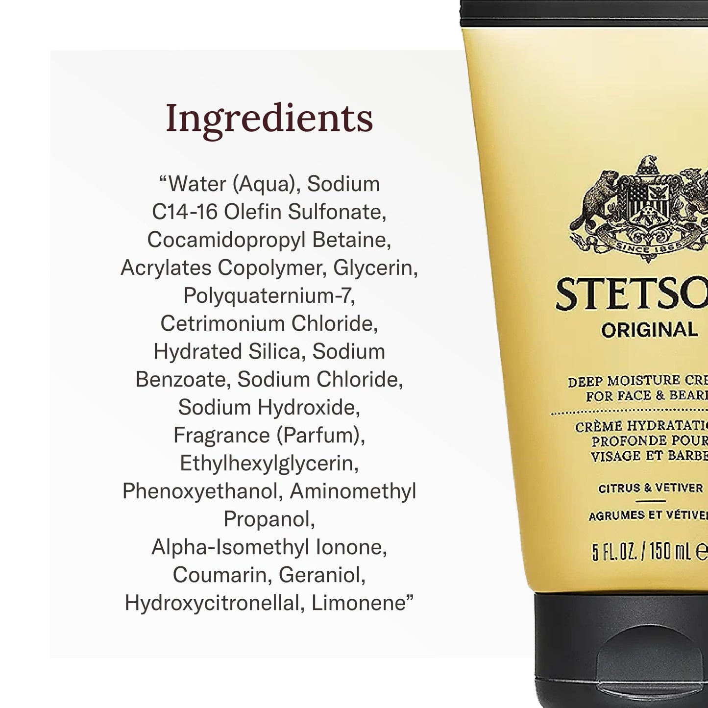 SCENT BEAUTY STETSON Personal Care Deep Clean Face & Beard Wash Men's Face Wash & Clarifying Soap - 5 oz - 3 Pack - Original Beauty & Personal Care SCENT BEAUTY