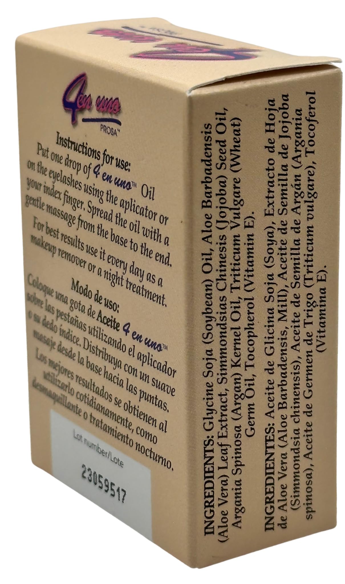 Oil for Enlarging Eyelashes by Prosa Beauty & Personal Care Prosa
