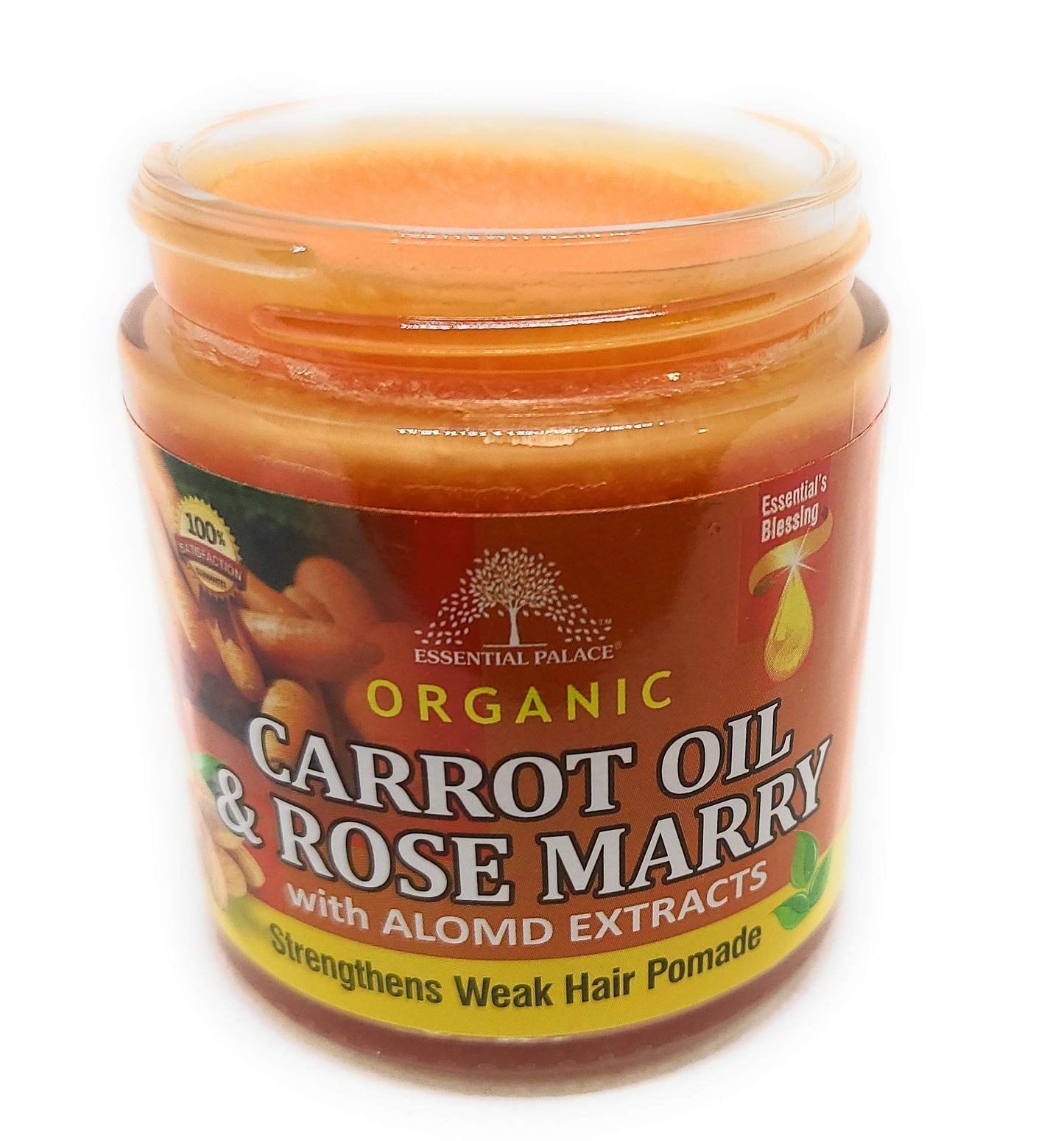 Essential Palace Organic Carrot oil and Rosemary with almond extracts hair pomade 4 onces pack of 1 Beauty & Personal Care Essential Palace