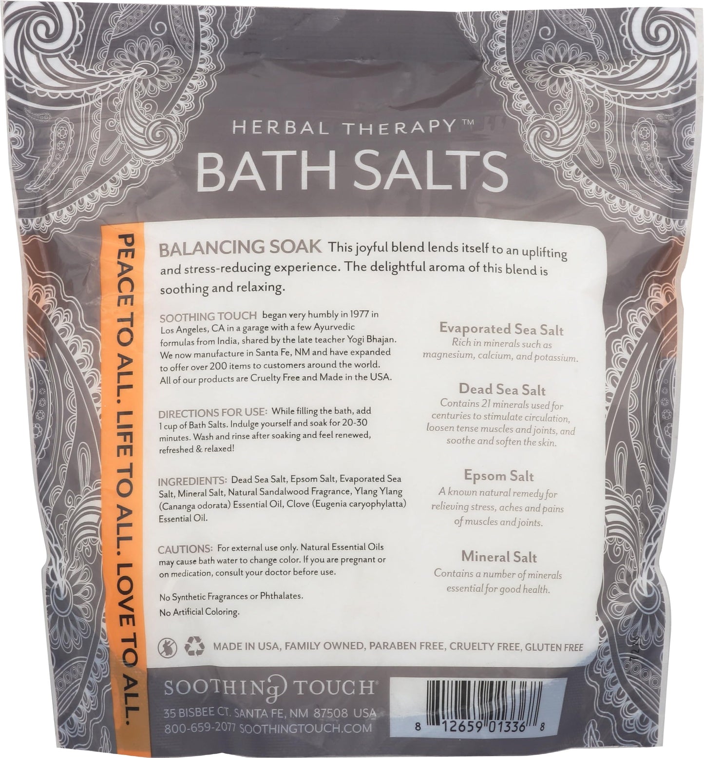 Soothing Touch Deep Sleep Bath Salts Balancing Soak Clove Sandalwood & Ylang, 32 Oz Beauty and Personal Care Soothing Touch