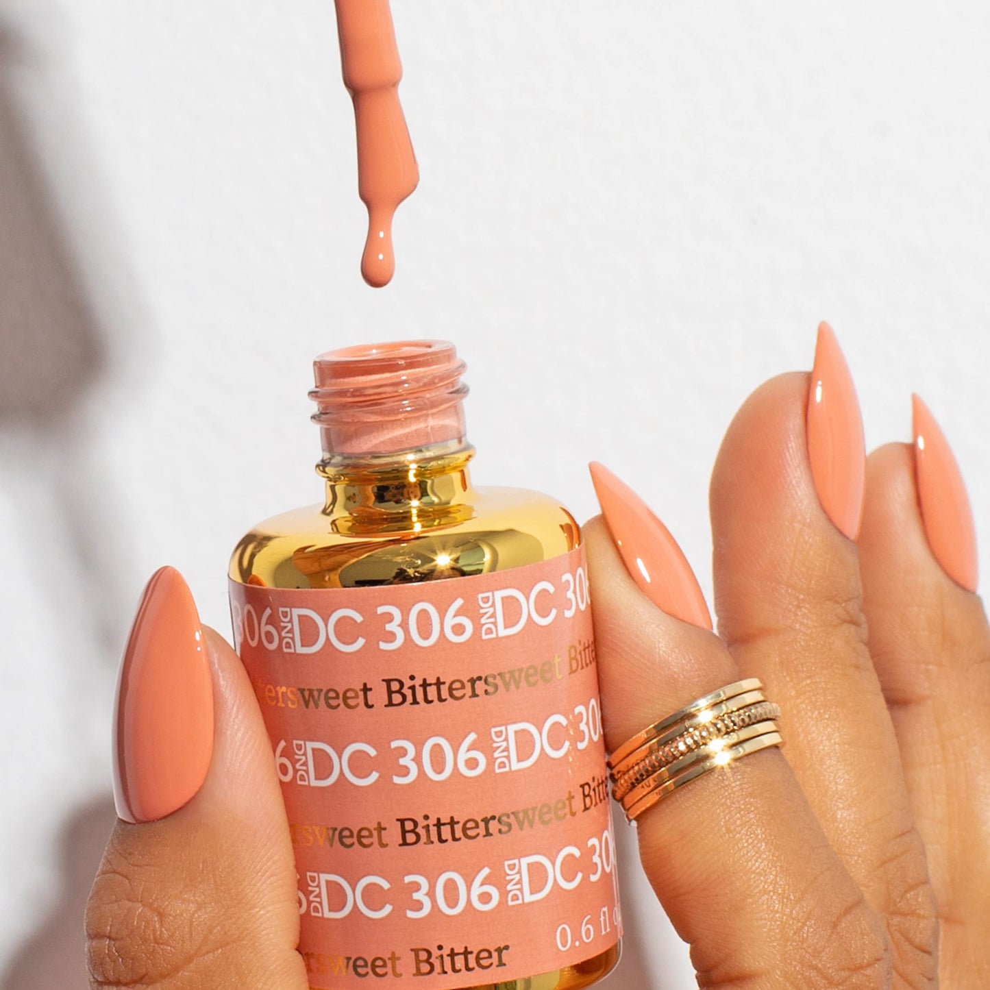 DND DC Gel Polish Set, Beige Nude Collection, UV/LED Gel Polish and Air Dry Nail Lacquer, Matching Chip-Free Polish Duo, 306 Bittersweet, 0.5 Fl Oz Beauty & Personal Care DAISY DND