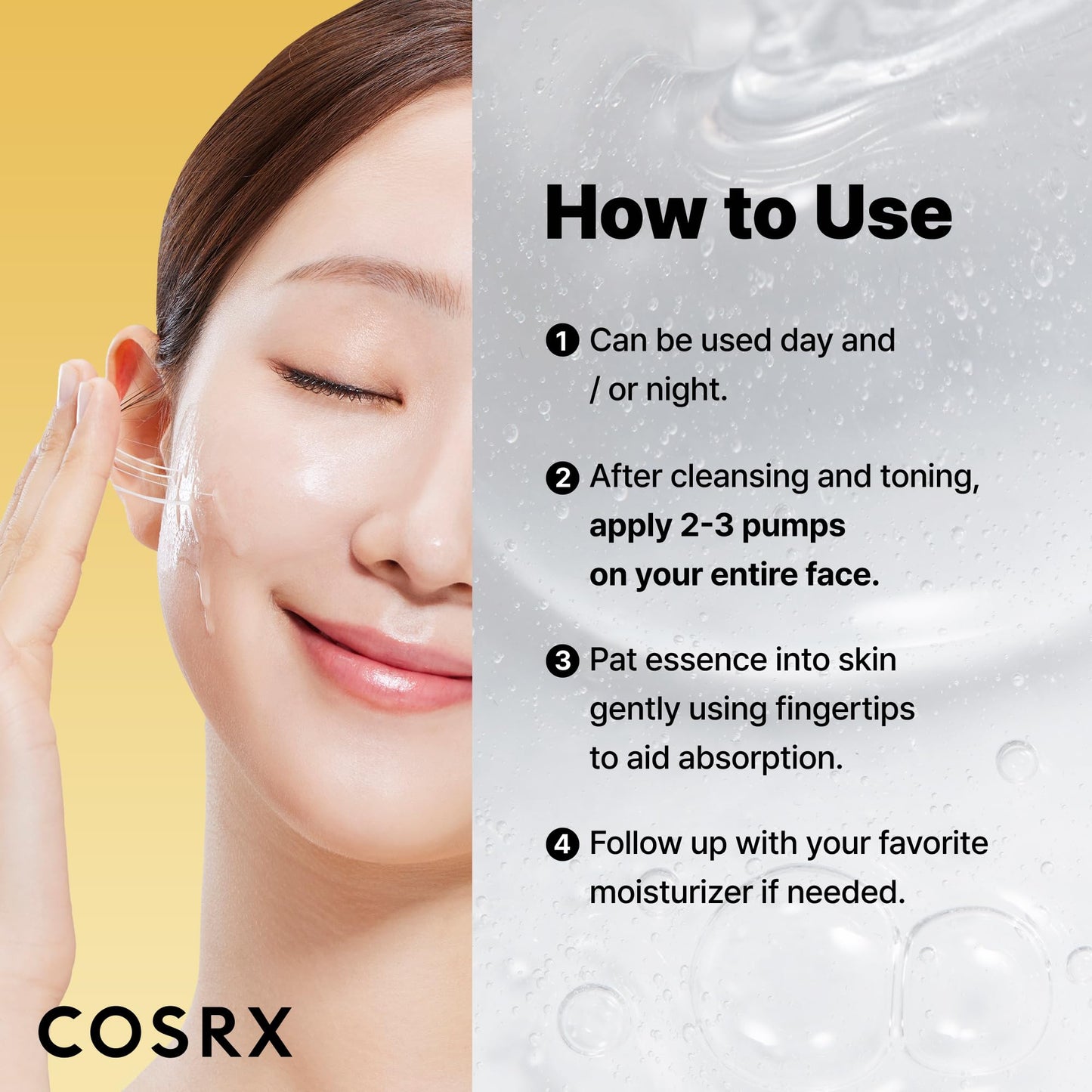 COSRX Snail Mucin 96% Repairing Serum, Hydrating Serum for Face with Snail Secretion Filtrate for Dull Skin & Fine Lines, 100ml, Korean Skin Care Beauty & Personal Care COSRX