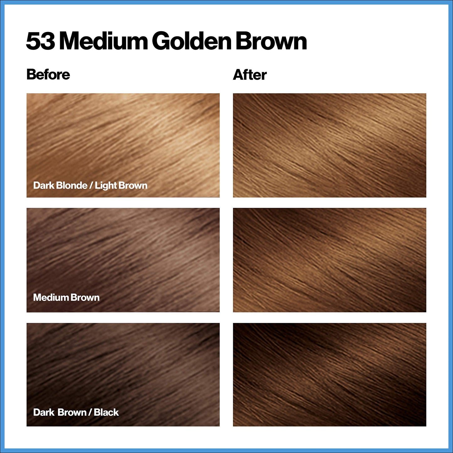 Revlon Total Color Permanent Hair Color, Clean and Vegan, 100% Gray Coverage Hair Dye, 53 Medium Golden Brown Beauty & Personal Care REVLON