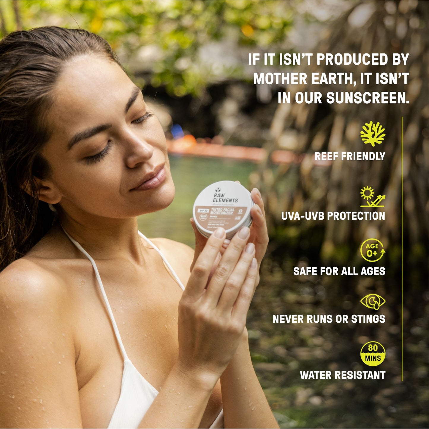 Raw Element Ultra-Moisturizing Tinted Face Cream, Non Toxic Mineral Face Sunscreen, Daily Tinted Moisturizer, Non-Nano Zinc Oxide, Reef Friendly, All Beauty & Personal Care Raw Elements