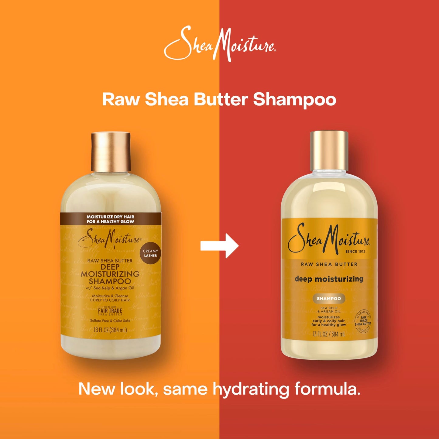 SheaMoisture Raw Shea Butter Deep Moisturizing Shampoo Raw Shea Butter for Dry, Damaged or Transitioning Hair with Argan Oil For a Healthy Glow 13 oz Beauty & Personal Care SheaMoisture