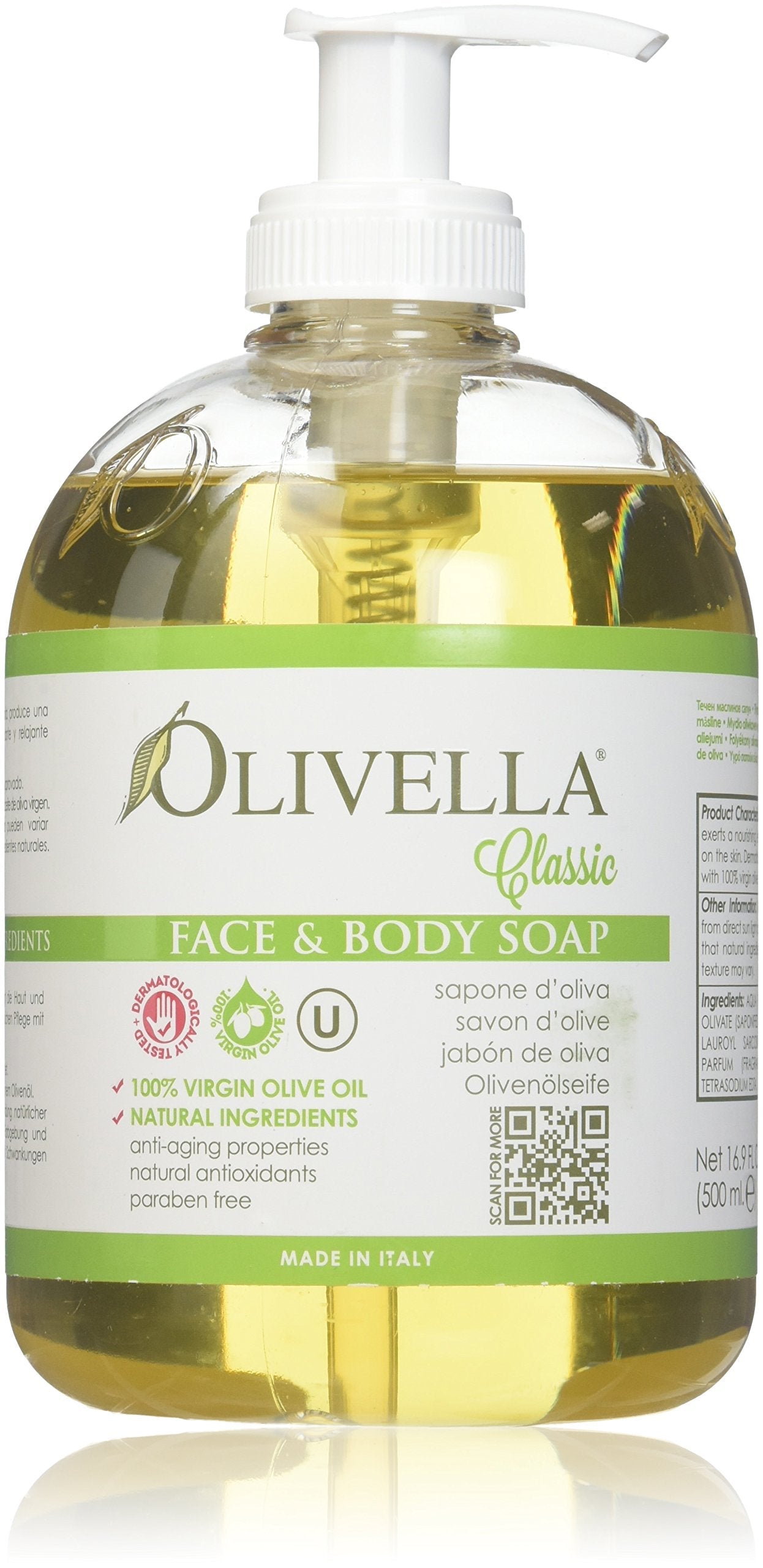 Olivella Liquid Soap Size 16.9z, Pack of 3 Beauty & Personal Care Olivella