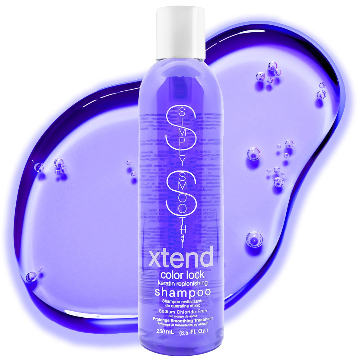 Simply Smooth Xtend Keratin Replenishing Color Lock Shampoo - Made with Anti-Color Fade - Collagen Soothing, Moisturizing, Daily Haircare Shampoo Beauty & Personal Care SIMPLY SMOOTH