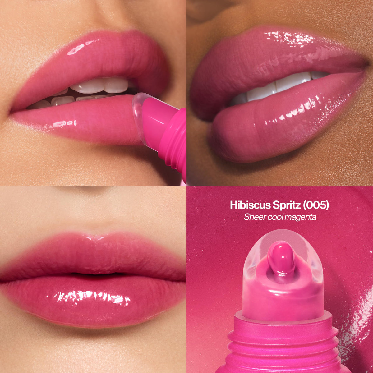 Revlon Glimmer Lip Treat Balm + Mask, Overnight Peptide Lip Treatment, Hydrating, 005 Hibiscus Spritz, 0.4 fl oz Beauty & Personal Care REVLON