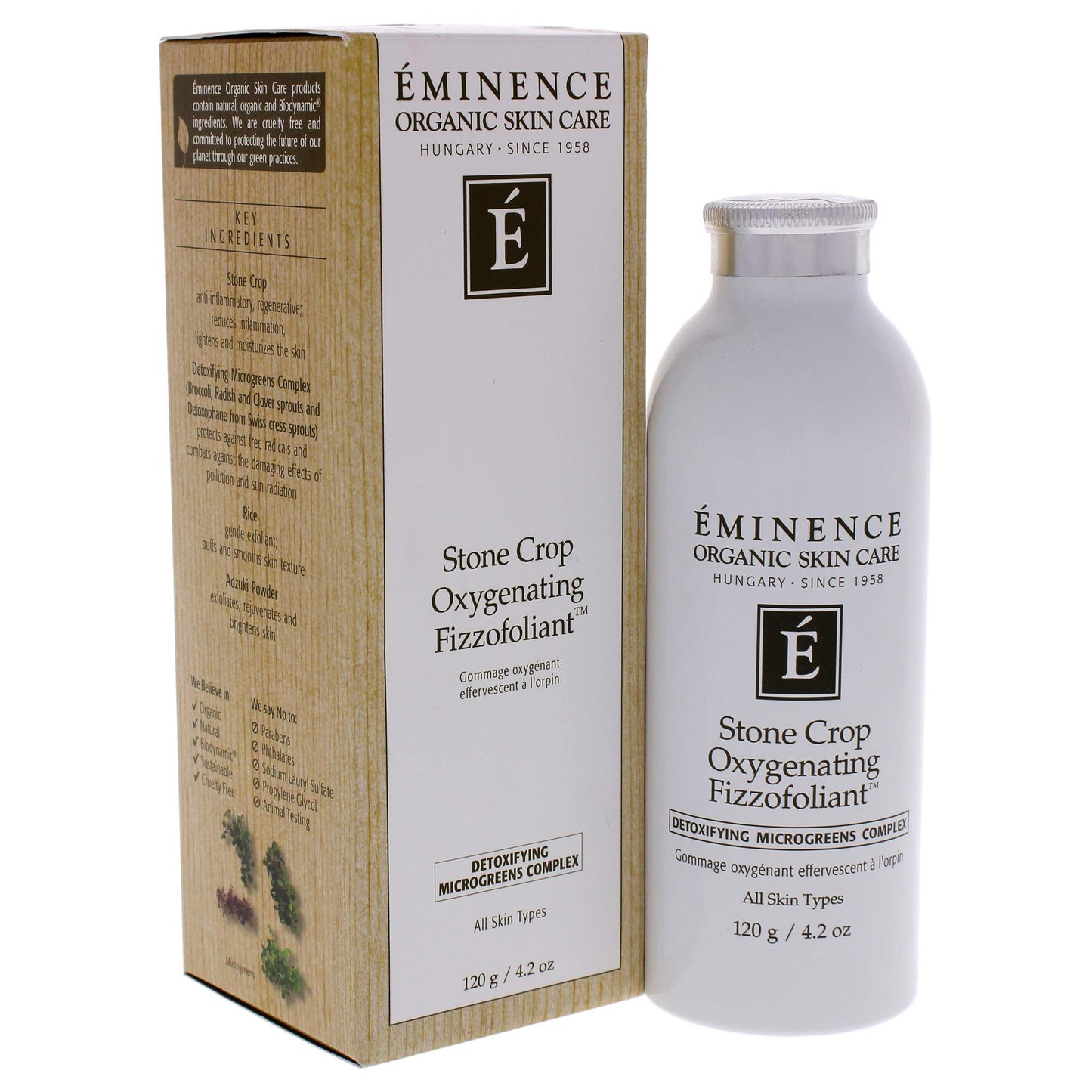 Stone Crop Oxygenating Fizzofoliant by Eminence for Unisex - 4.2 oz Exfoliator Beauty & Personal Care Eminence