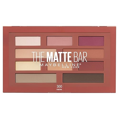 Maybelline New York The Matte Bar Eyeshadow Palette, 300 THE MATTE BAR, 1 Count Beauty & Personal Care MAYBELLINE